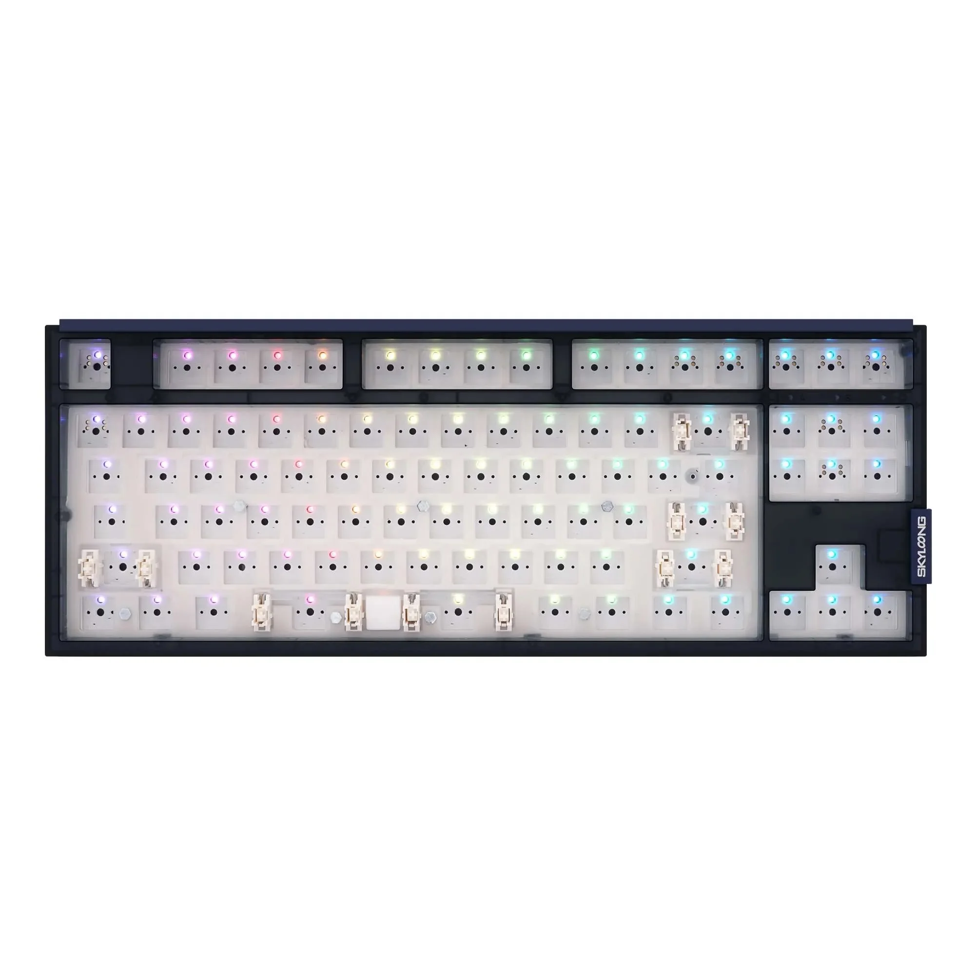 Imagem -03 - Skyloong Gk87 Pro Kit de Teclado de Modos Kit de Teclado para Jogos de Baixa Latência Não com Interruptores de Tela Botões Adesivo de Aço