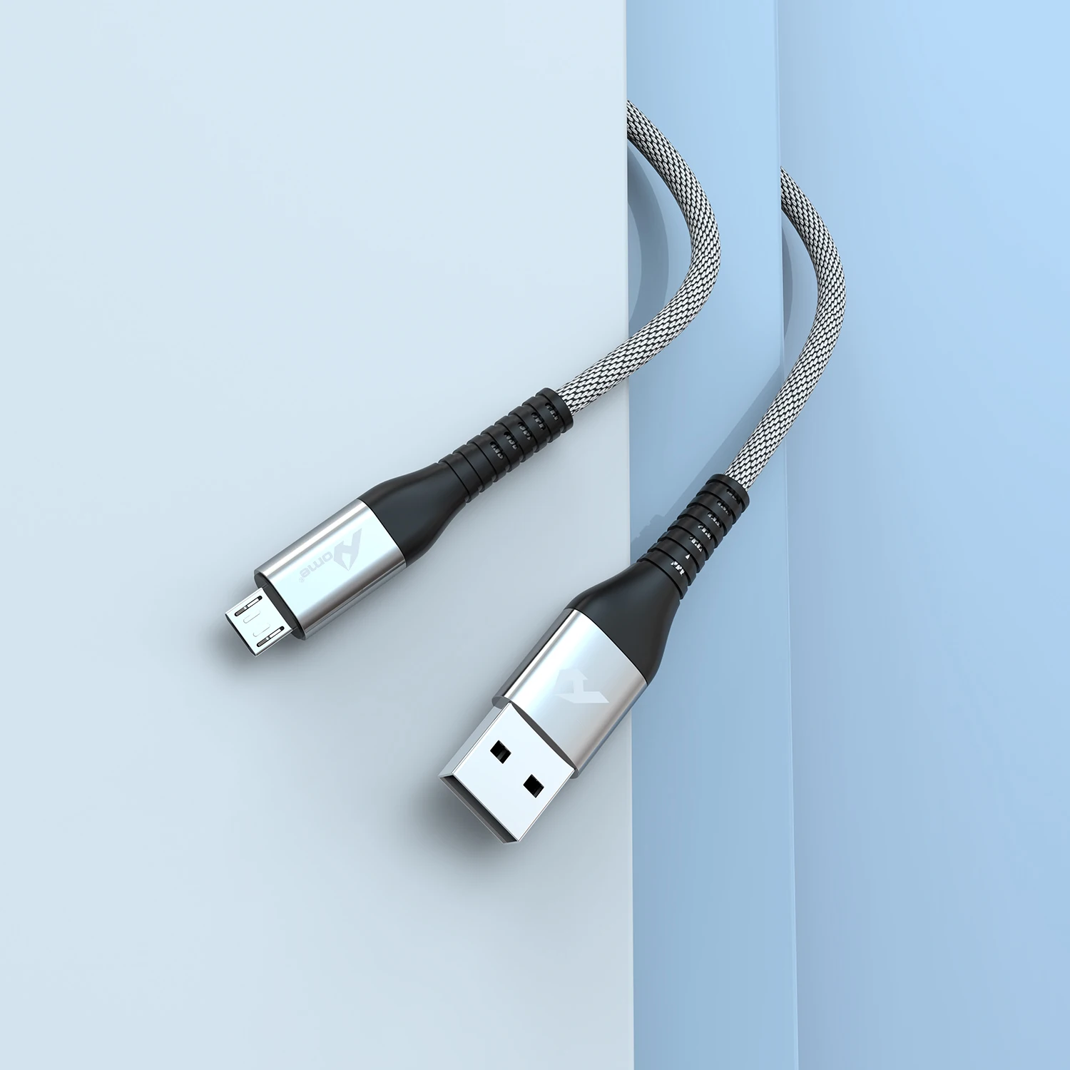 USB-a naar micro-USB-kabel 2,4A snelladen 3m gevlochten kabel voor Samsung Xiaomi Huawei Android Power Bank