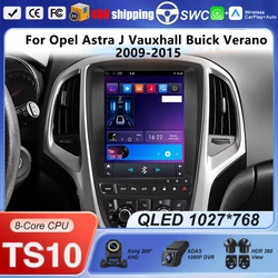Android 16 For Opel Astra J Vauxhall Buick Verano 2009-2015 Car Auto Radio Carplay Multimedia Player Navigation GPS WiFi NO DVD