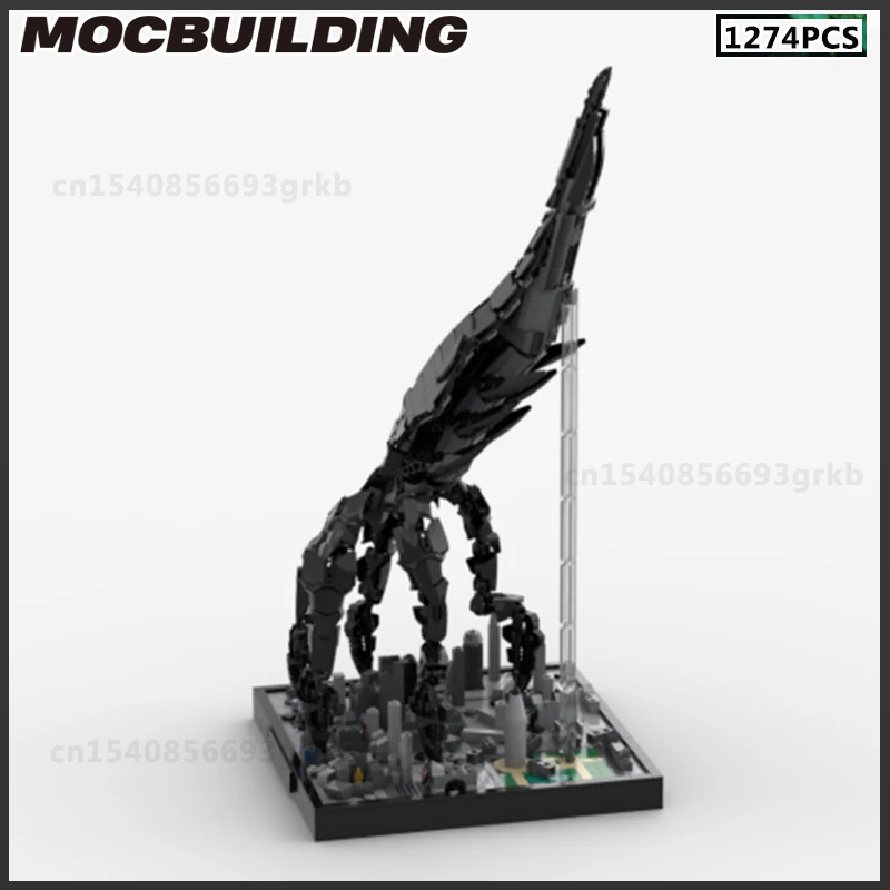 MOC Building Block Sovereign Dreadnought Fleet Model DIY Brick Rebel Alliance Starfighter Battle Cruiser Toy Birthday Gift