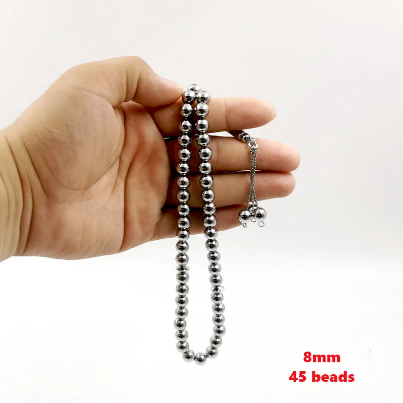 Tasbih 45 Beads Metal beads Taiwan Processing Technology Fade-Free Muslim Paya Beads Bracelet Islamic Gift Rosary