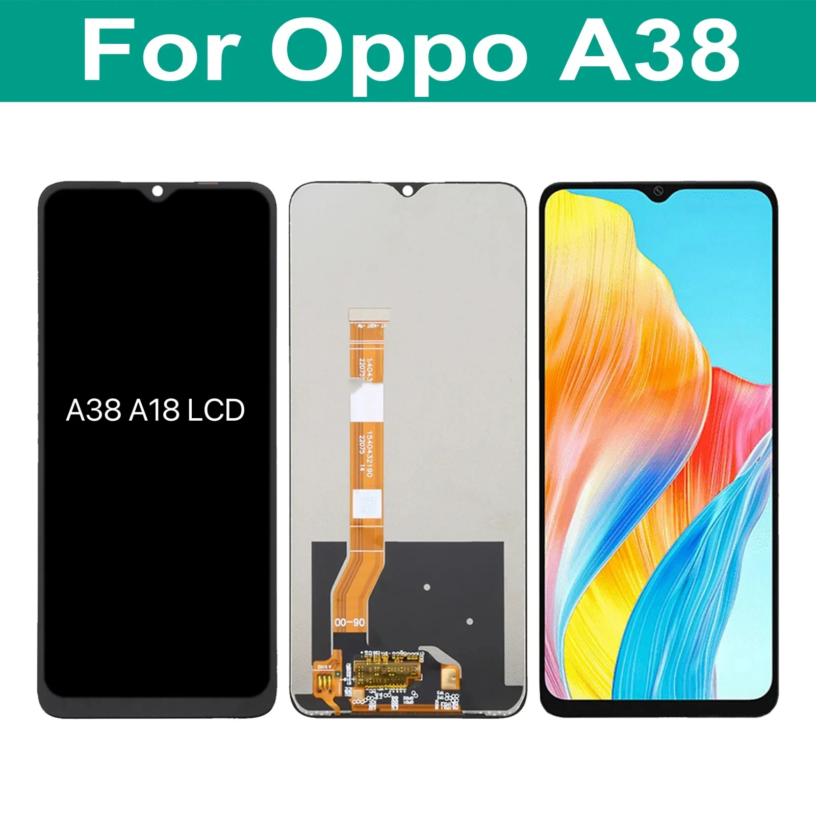 

6.56" LCD For Oppo A38 LCD Display Touch Screen Digitizer Assembly For Oppo A18 LCD internal and external screen integrated