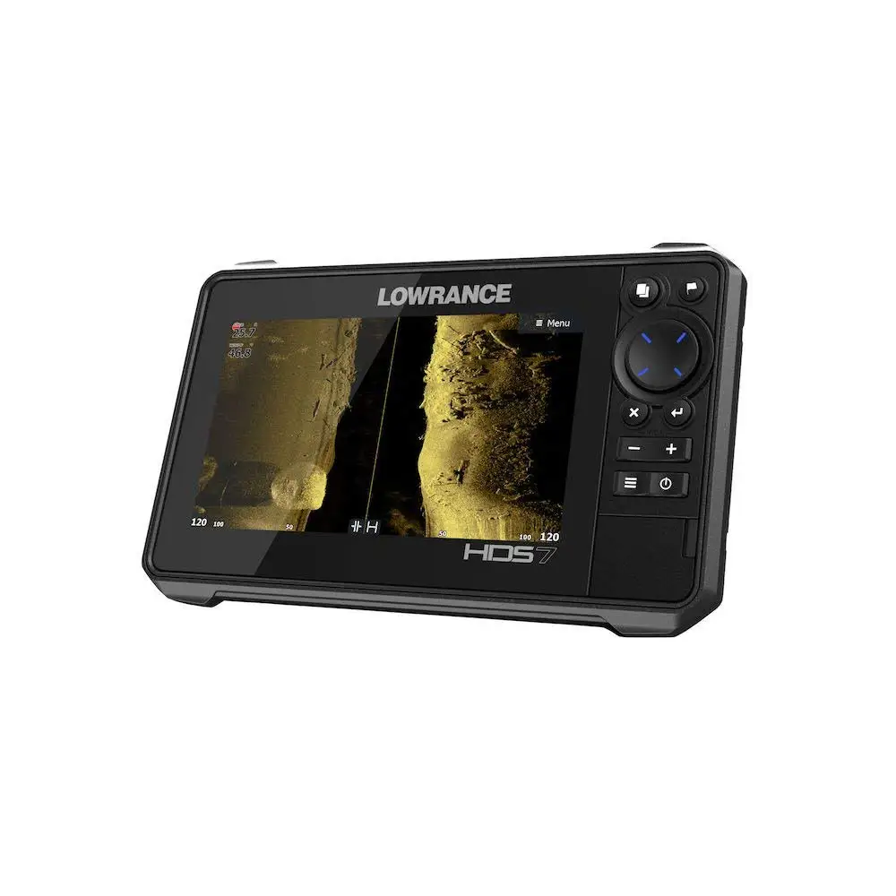 As melhores vendas com desconto no novo Lowrance HDS-7 Live Fish Finder com Active Imaging 3-em-1 Transdutor de montagem em popa C-MAP Pro Chart