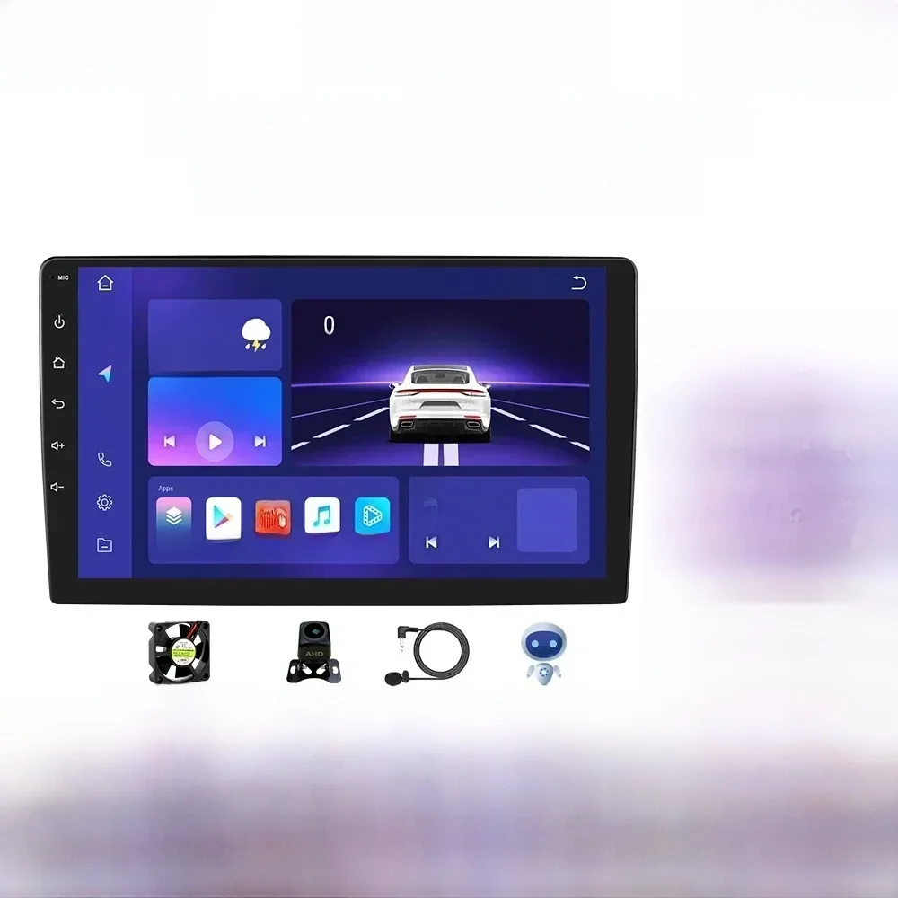 8G + 128G Ai Voice 2din Android Auto Multimedia Videospeler 10.1Inch Universeel Autoradio Gps Navigatie Wifi Rds Dvd-Speler Bt Cam - afbeelding 2