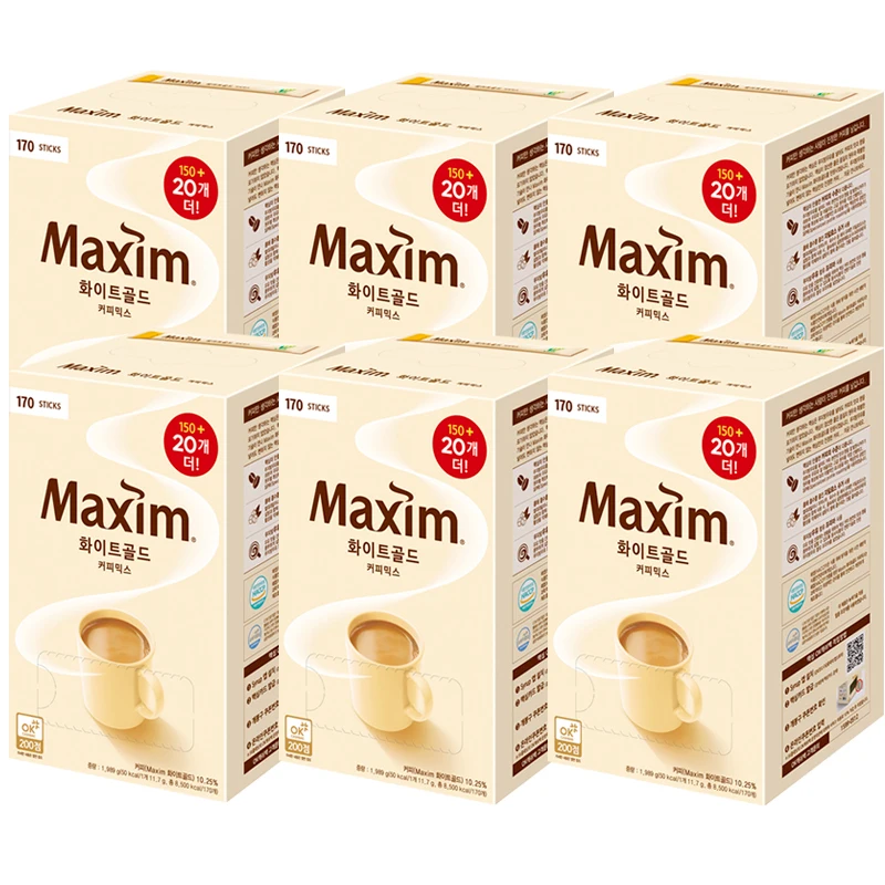 Eastar Maxim White Gold Coffee Mix 170t X 6