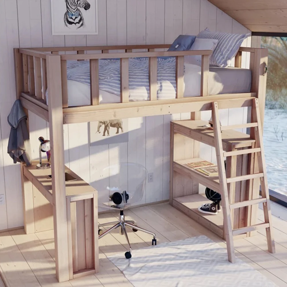 

DIY Twin Loft Bed with Desk & Storage | Woodworking Plans for Beginners | Space-Saving Study Loft DIY plan