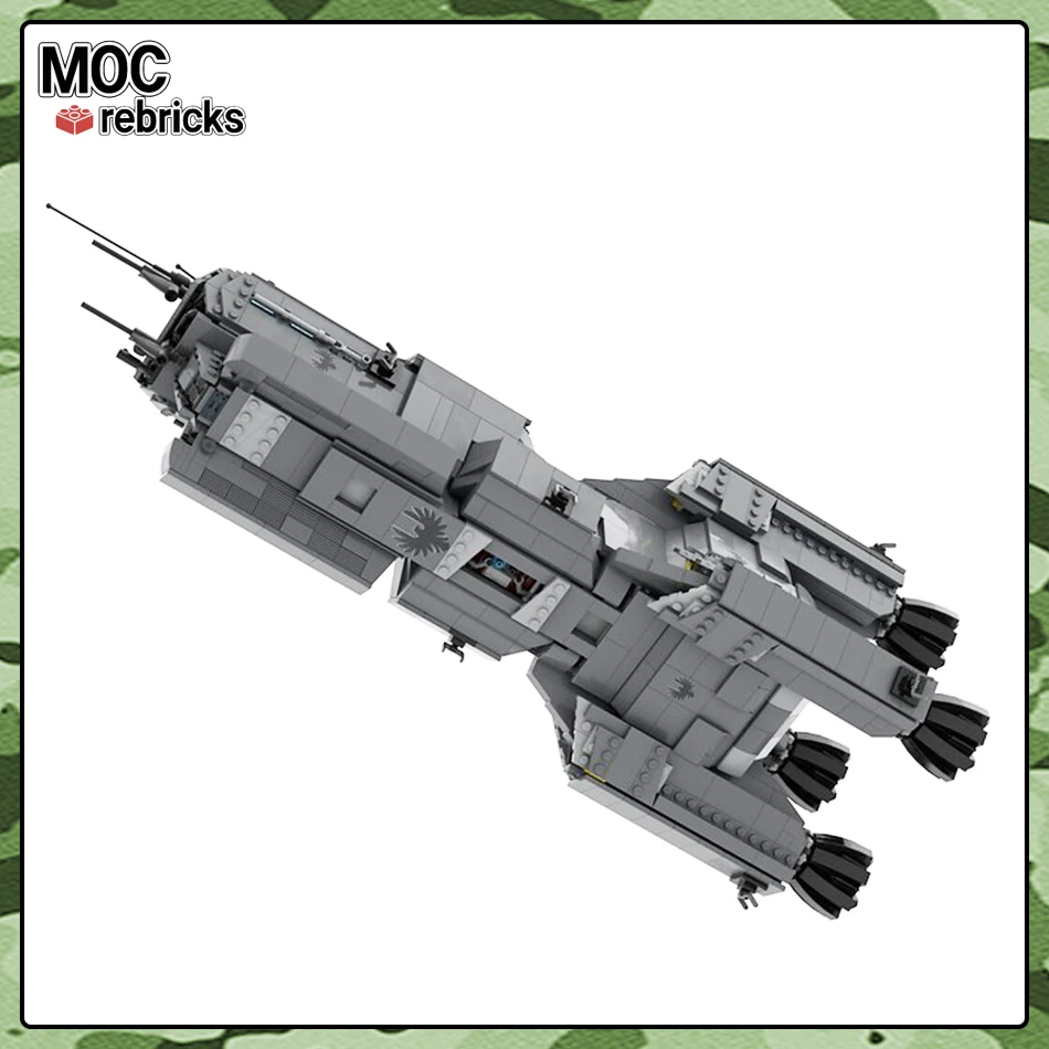 MOC Space War Movie Series Navy Raptor Class Ship Building Block Large Space Warship Military Collection Brick Toy For Kid Adult