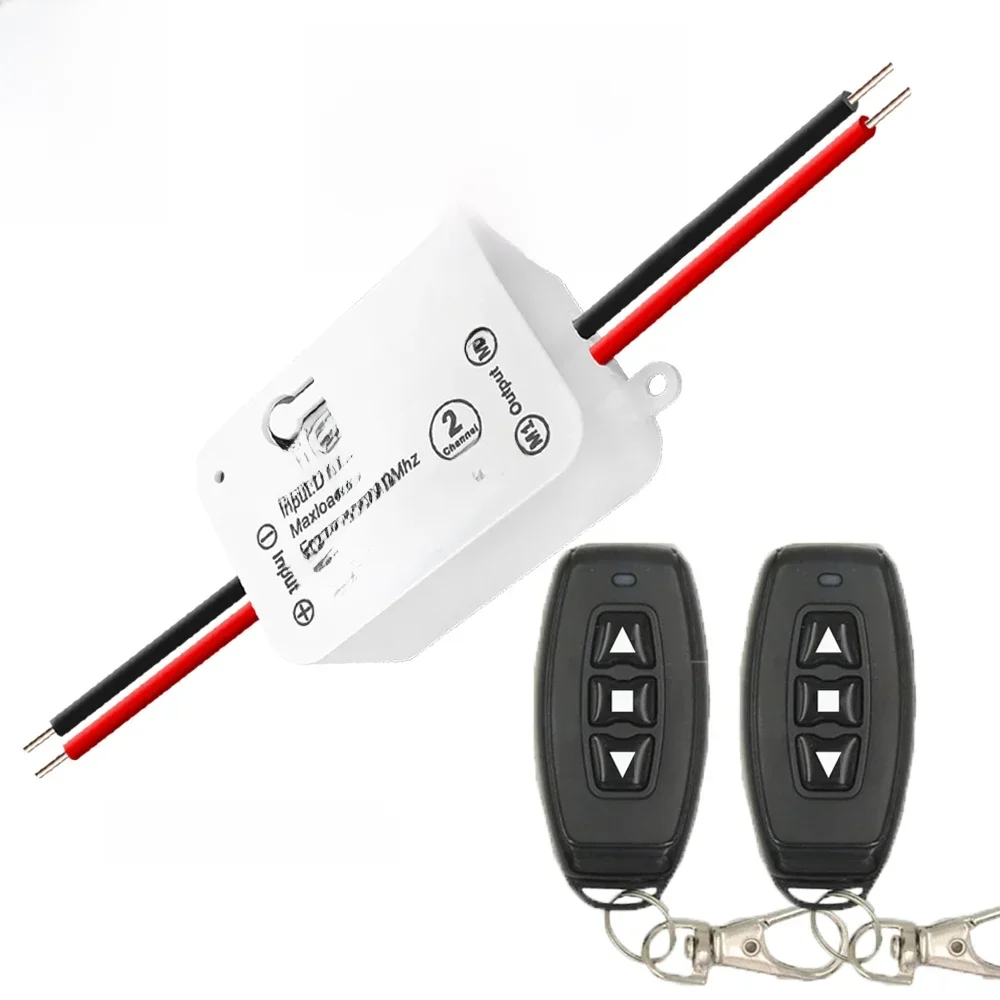 Uniwersalny bezprzewodowy pilot zdalnego sterowania 433 MHz, przełącznik silnika 433 MHz, moduł odbiornika 12V 24V do sterowania silnikiem prądu stałego i bramą automatyczną. — zdjęcie produktu 7