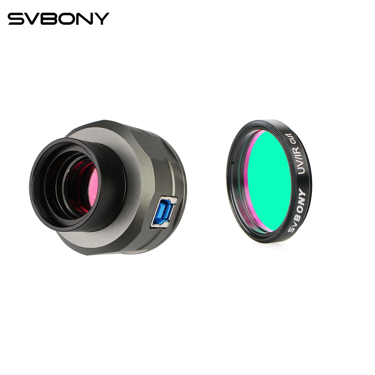 

SVBONY SV205 Planetary Camera 1.25'' Electronic Telescope Eyepiece with 1.25'' UHC /UV-IR Elimination of Light Pollution Filter