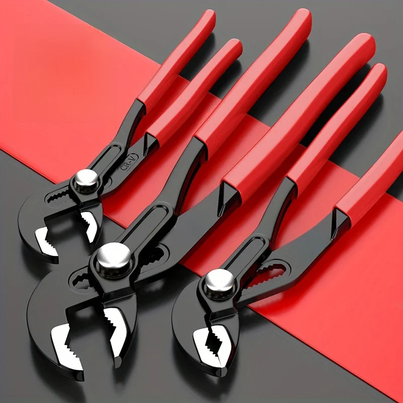 Pince de pompe à eau 7/10/12 pouces, clé réglable multifonction, grande ouverture, pour tuyaux d'eau, outils de réparation ménagers, 1 pièce