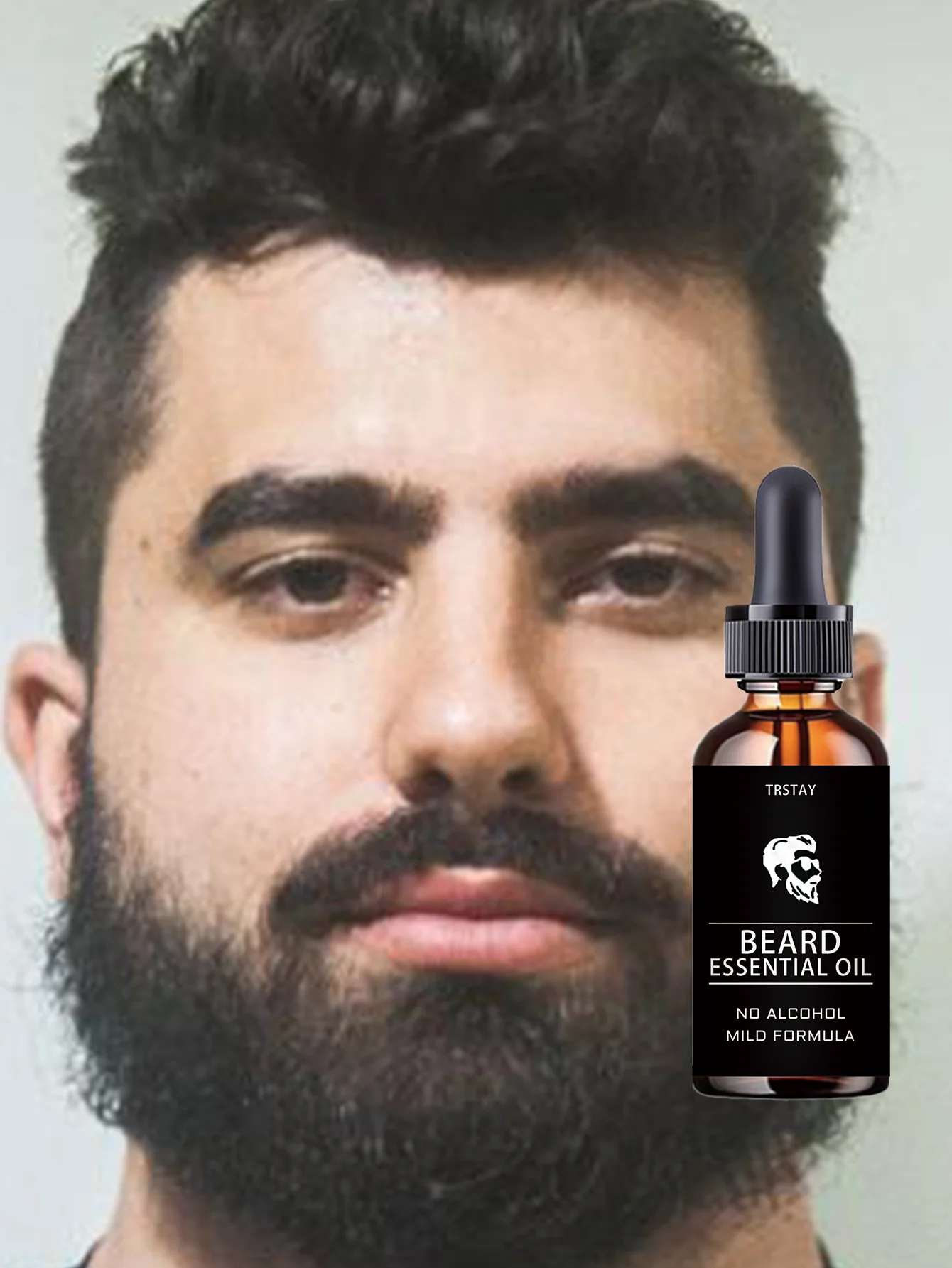 Moisturizing beard essential oil for dry beards to regain smooth texture and prevent hair loss with non greasy portable care sol - Image 5