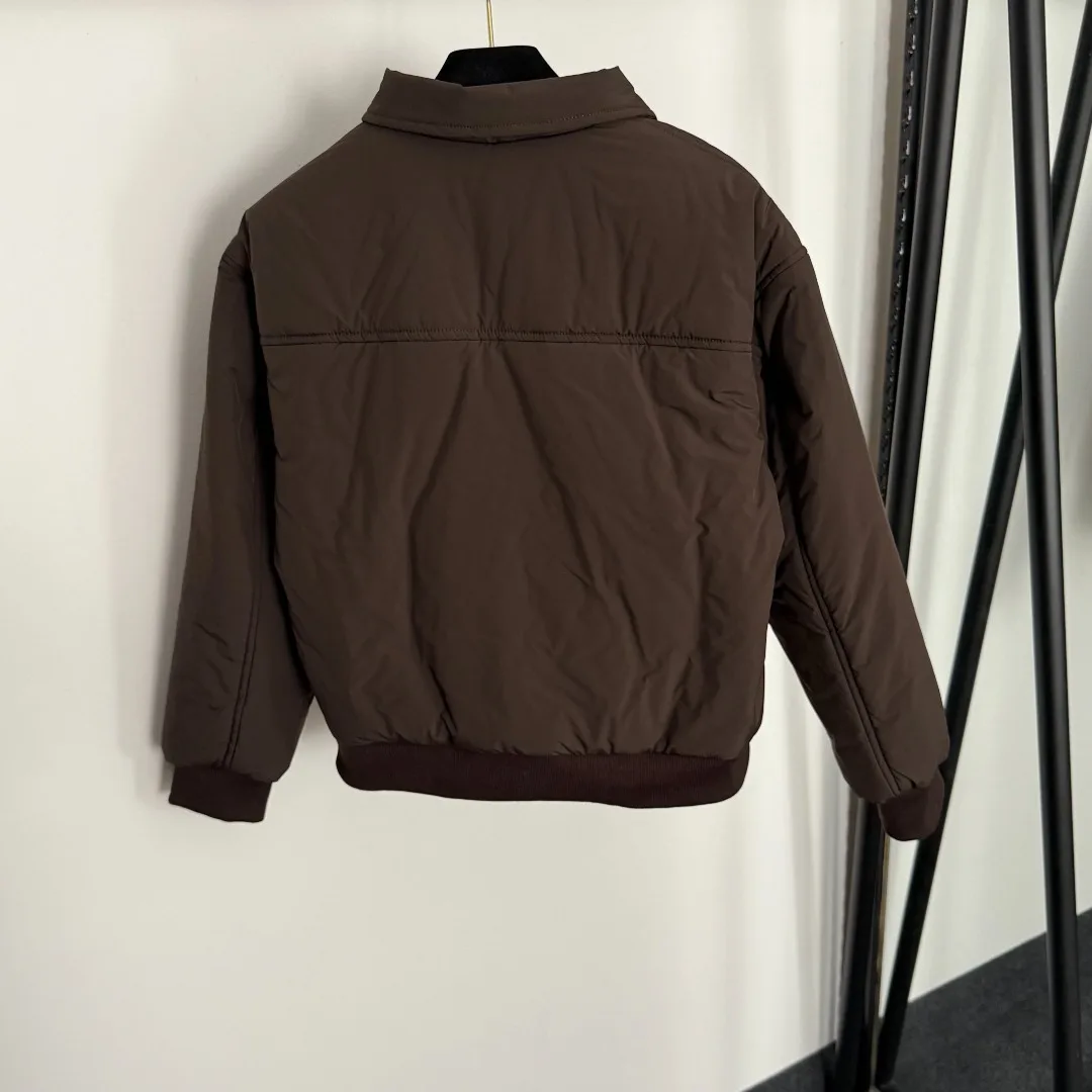 

2025 Winter and New High Street Collar Lapel Long-sleeved Cotton-padded Jacket with Zipper ZXM002