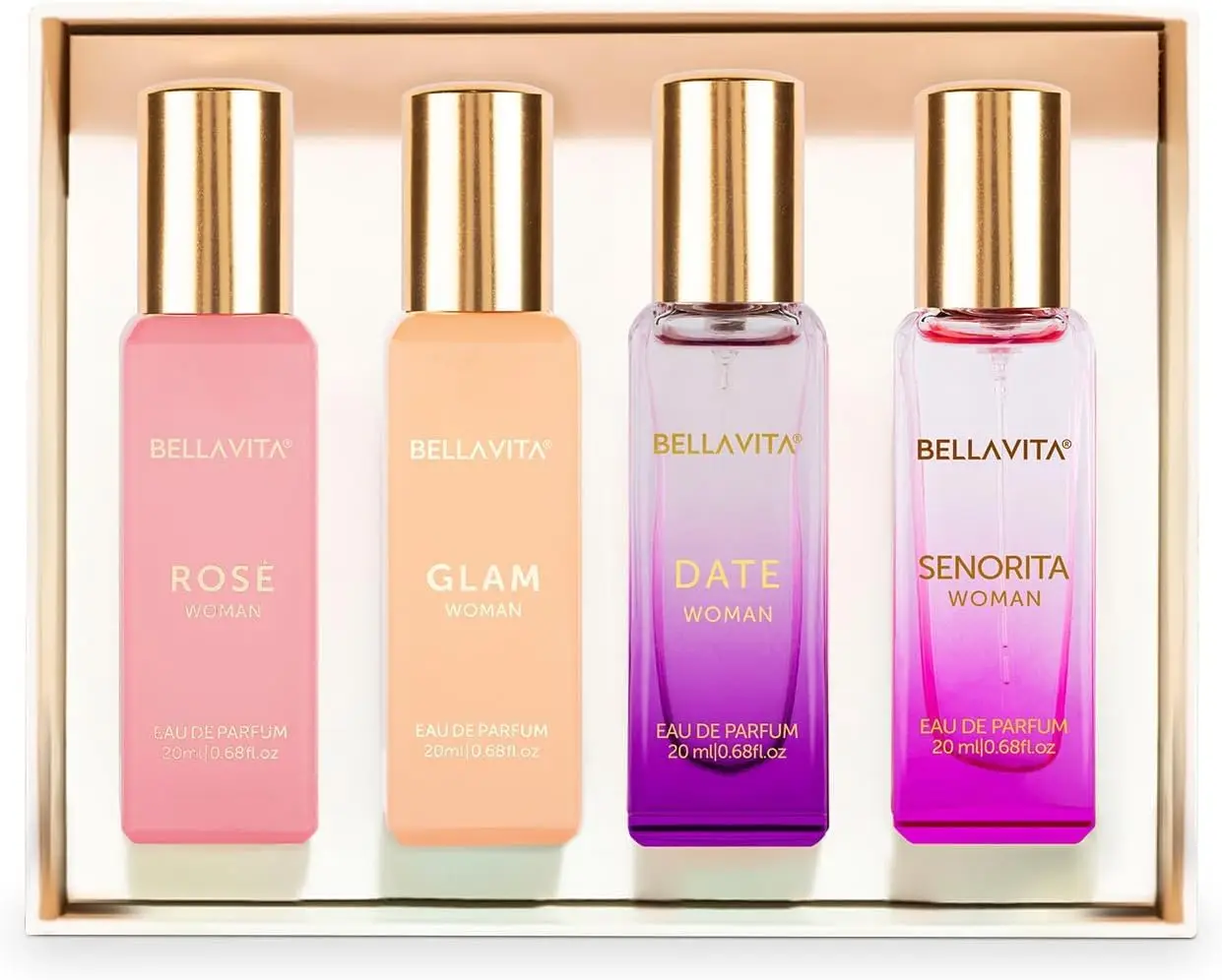Bellavita Unisex Perfume Gift Set 3x26.6ml Honey White Oud Skai Fresh Honey Artemisia Lemon Bergamot Sweet Almond Collection for Daily Wear Father Day Gift for Him Her view 4