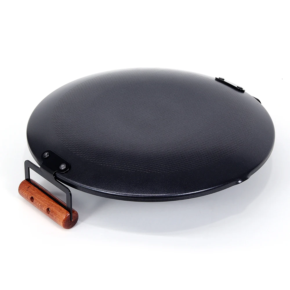 Camway Camping griddle Casting Casting Multi 5-layered titanium Coating 38 cm Strong Salt stove Strong Salt burner Pork belly Ramen Stew Steak Travel Cooking Camping Car Park