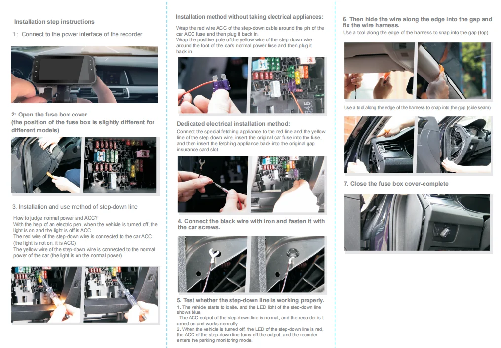 BEPOCAM 4-Linsen-Dashcam 1080P Full HD Auto-DVR Weitwinkel Eingebautes WLAN Kamera mit Schleifenaufnahme IPS-Bildschirm Nachtsicht G-Sensor – Detail 14