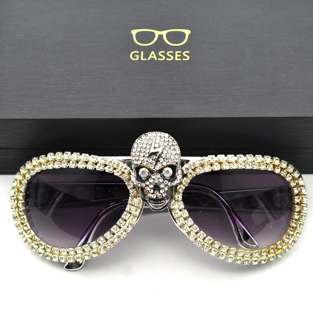 2026 Luxury Design Rhinestone Cat Eye Sunglasses Women Fashion Trendy High-End Handmade Bling Shades Ladies Party Glasses UV400