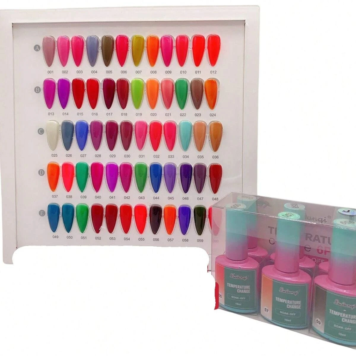 Gelish 10 Gamas (A,B,C,D,E,F,G,H,I,J) 6 Piezas    A010131