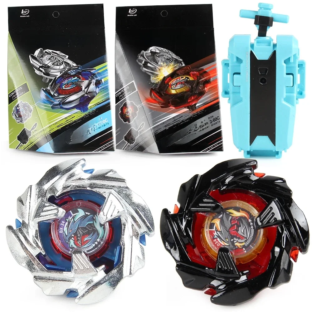 Metal Battle Gyro Bey X BX-34 Starter Cobaltdragoon Linker Kreisel mit Saitenwerfer