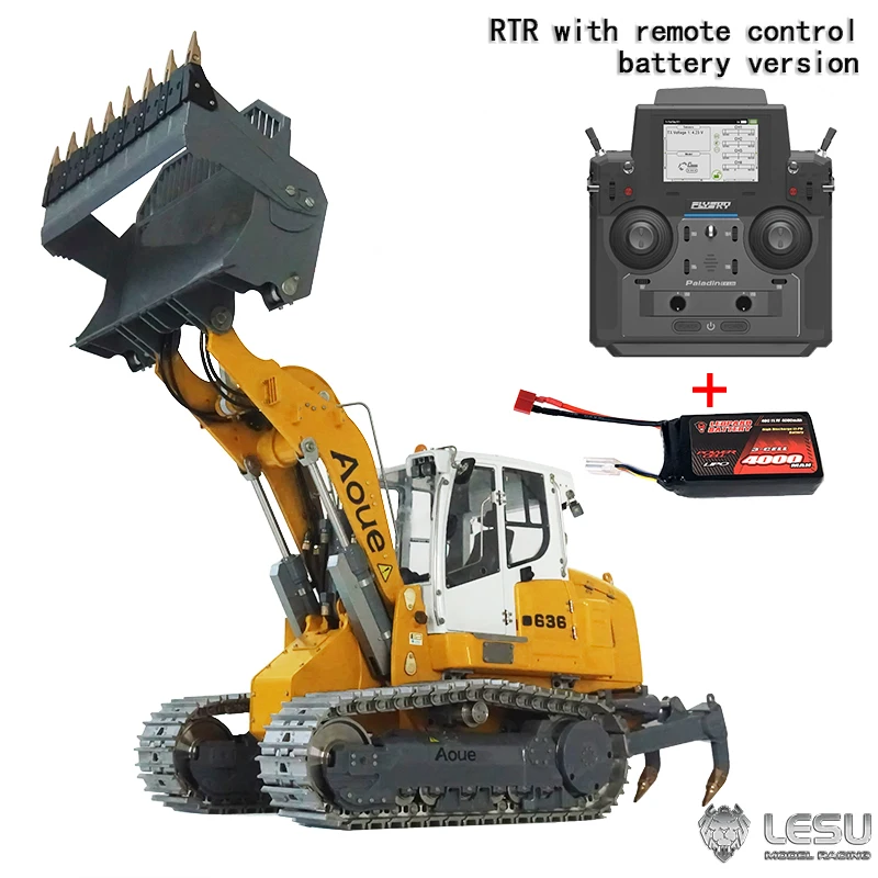 1/14 All-Metal Crawler AOUE LR636 Hydraulic Loader (Standard Edition) Remote Control Construction Machinery LESU Model