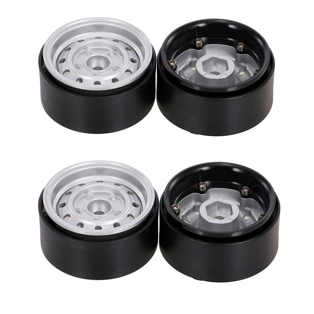 طبق عميق 1.9 "حافة محور عجلات معدنية Beadlock لـ 1/10 RC الزاحف المحوري SCX10 II III 90046 MST RGT YIKONG Traxxas TRX4 RC4WD D90