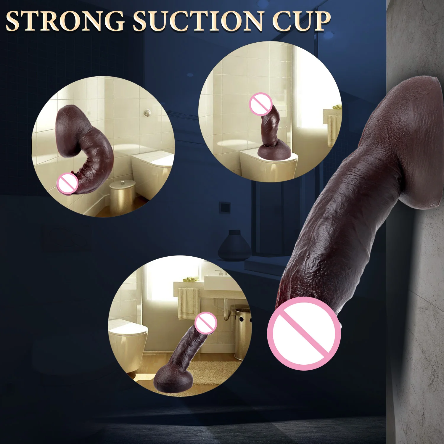 Real Skin Huge Dildo Soft Silicone Artificial Penis Male Cock With Suction Cup Adult Vagina Anal Sex Toys For Women Male Orgasm