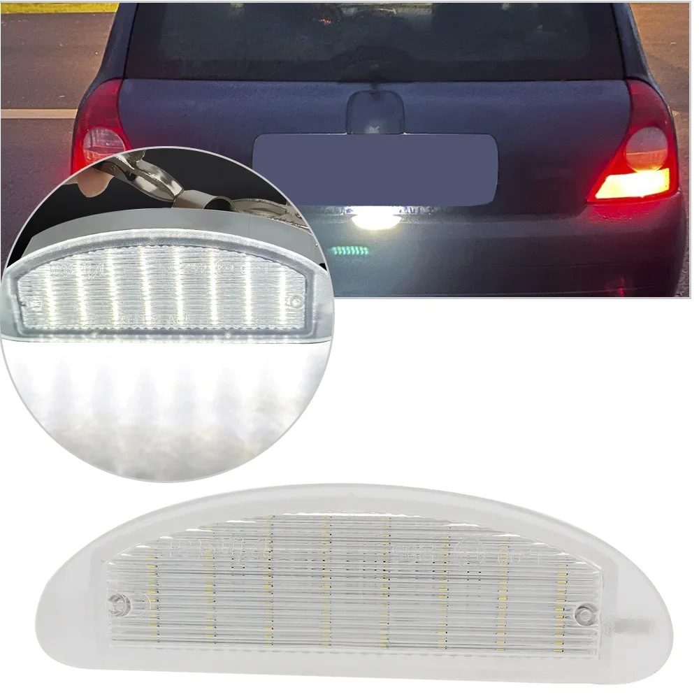 Carro License Plate Lights, 18 LED, 12V, 7700410754, Canbus, nenhuma lâmpada de erro, lanternas