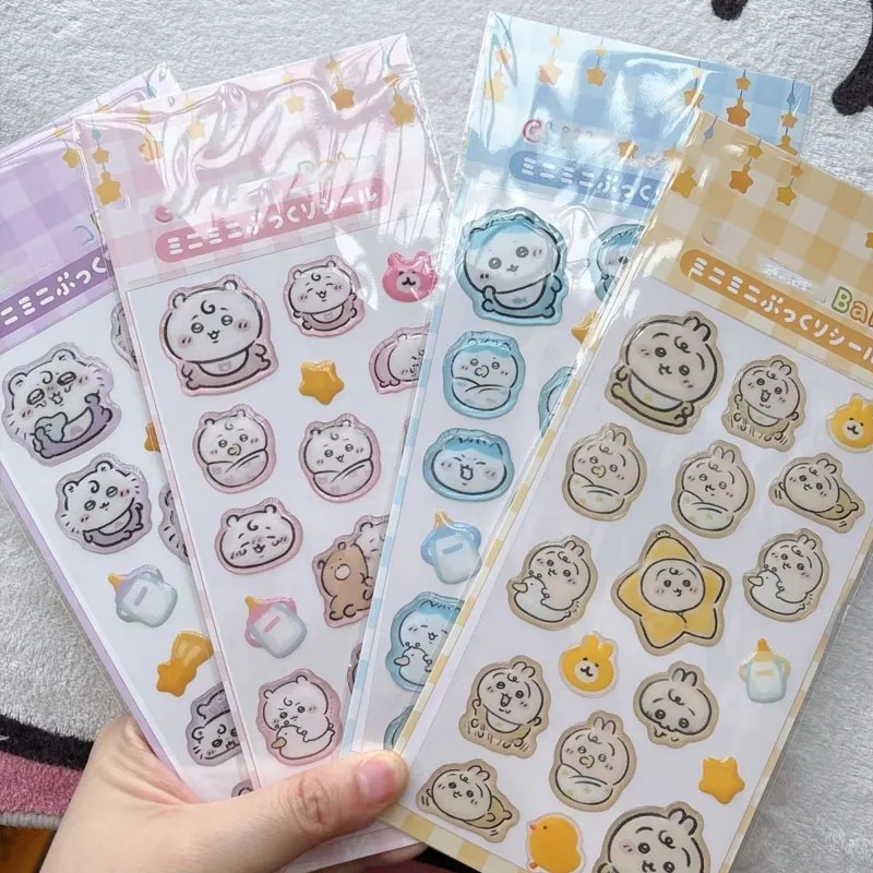 Neue Baby-Serie Aufkleber zum Aufkleben Dreidimensionale Cartoon-Sticker Niedlich Vorrätig Geschenk Chii Usagi Hachiwera Momonga