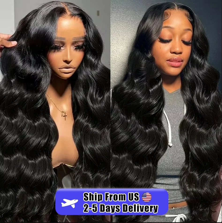 250% 13x6 HD 40 Inches Body Water Wave Lace Front Wig Brazilian Transparent 5x5 Closure Brazilian Remy 13x4 Lace Frontal Wig