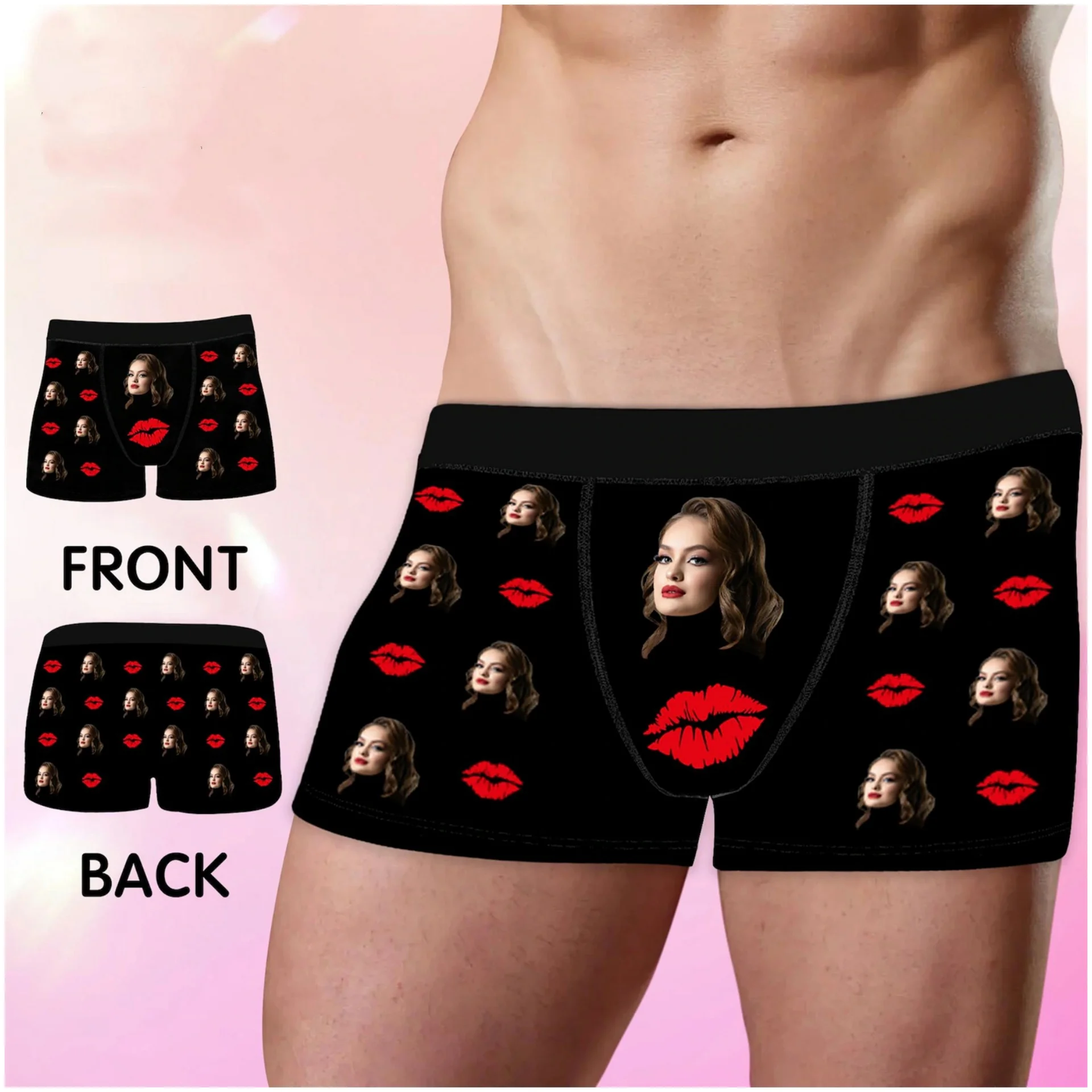 Personalized Underwear for Men, Custom Boxers with Picture, Underwear with Photo, Personalized Face Boxers, Boyfriend Husband, G