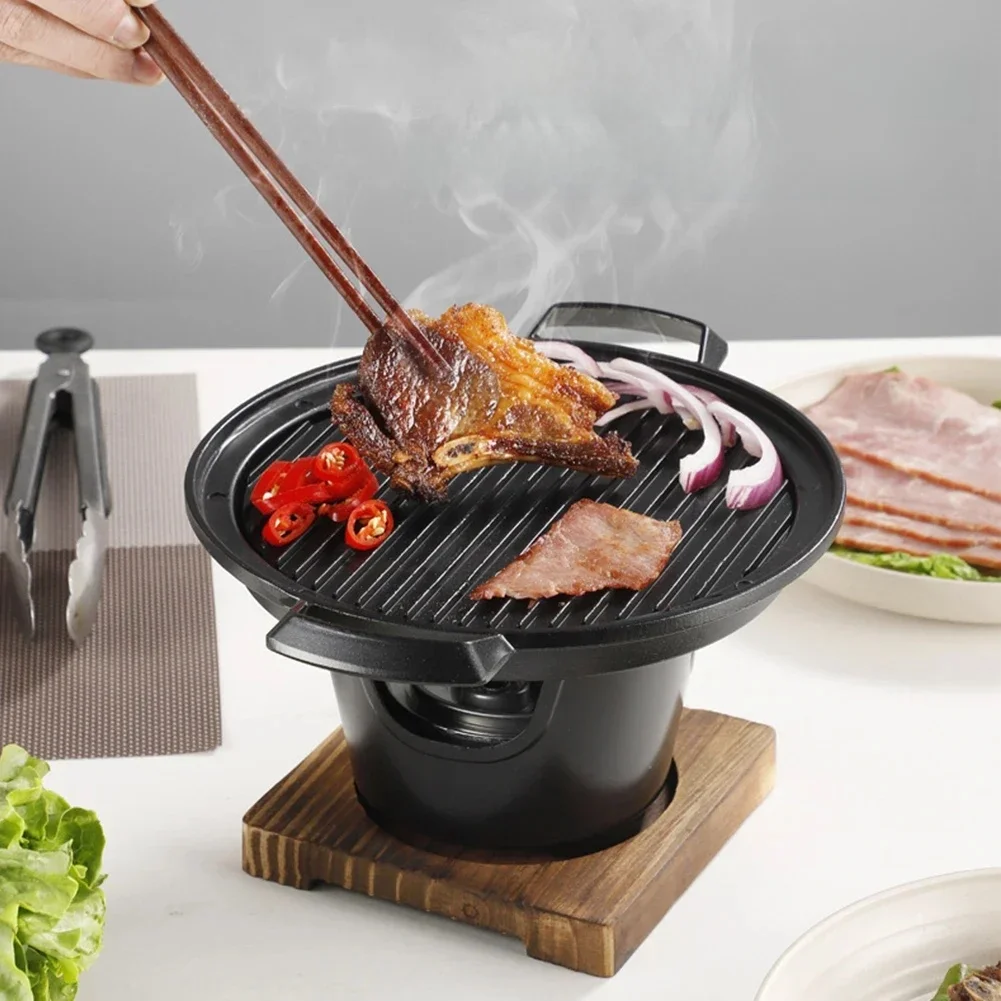 Mini poêle à alcool pour Barbecue, gril japonais pour une personne, four de cuisine détachable, plaque de Barbecue en plein air, outils pour rôtir la viande