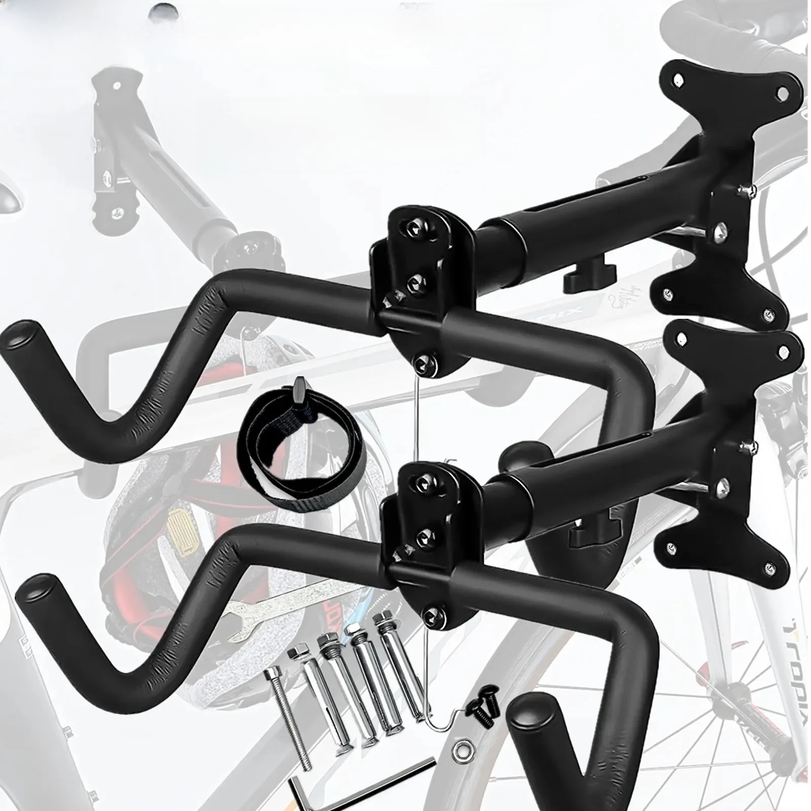 AliExpress 1-2PCS WinHolder Bike Rack Wall Mount Garage Home Adjustable Bicyle Rack Horizontal Bike Hook Thickened MTB Road Bike Holder