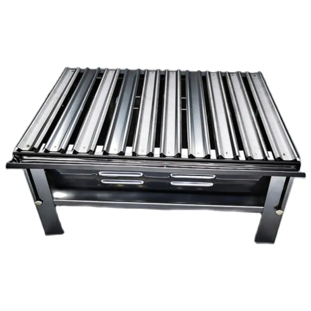 Mizan Folding Barbecue Barbecue 430 Chrome Steel Weight 2.5kg Charcoal Dimensions 32x42cm Suitable for Home Garden Terrace Use