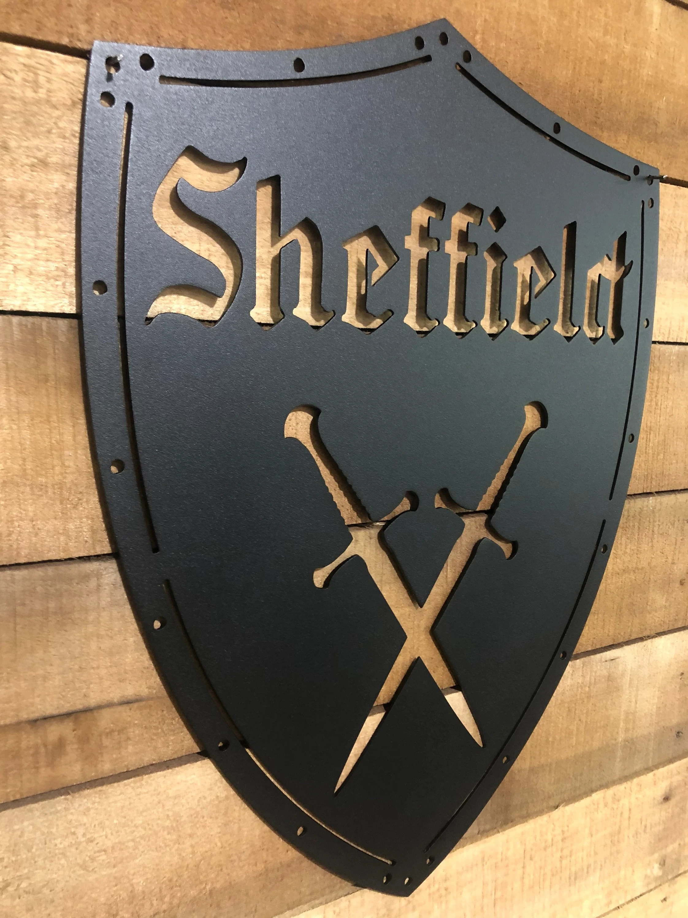 Medieval Monogram Shield, Custom Name Shield, Personalized Knight Shield, Custom Shield Sign, Medieval Decor, Man Cave Art