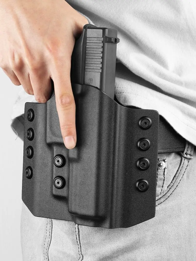 Kabury OWB Kydex do Glock 17/ Glock 19/ CZ P7 / CZ P09 / CZ 10C / Sig P320 / Sig P226 / S&W MP9 / Walther P99/ 1911/ H &K USP — 2
