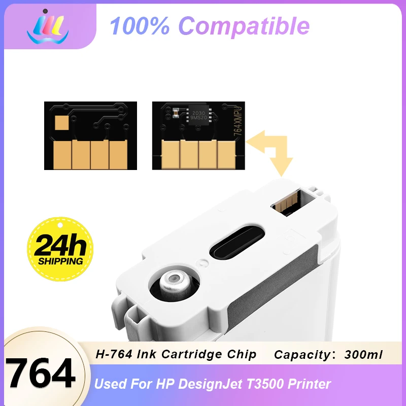 300ml 764 Ink Cartridge Chip New Upgrade HP764 Chip For HP DesignJet T3500 Printer Chips