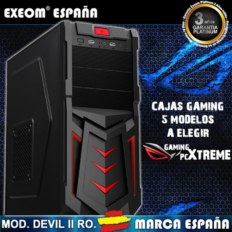 Ordenador Sobremesa Gaming Pc Intel Core i7 16GB SSD 1TB Wifi