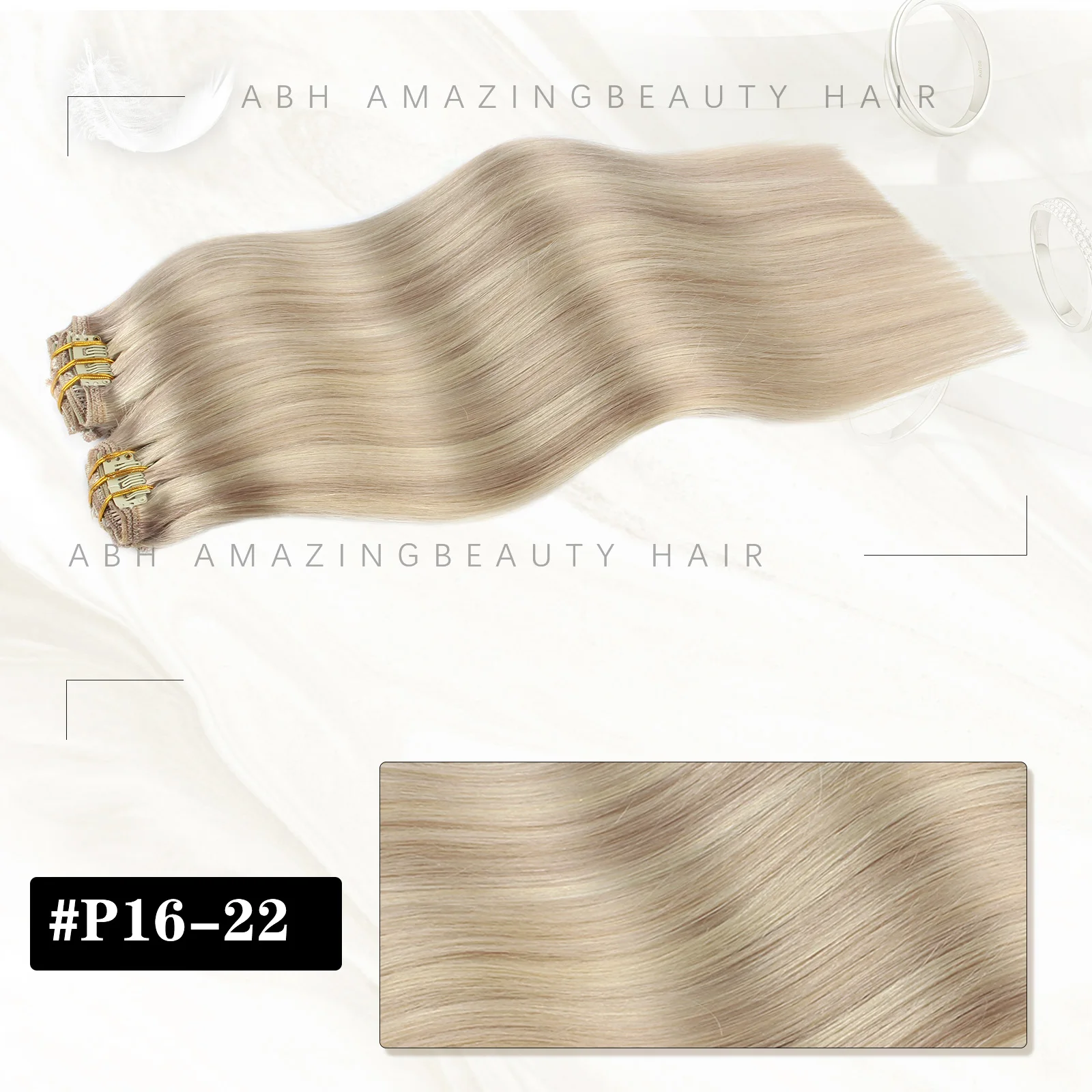 Sixstarhair Clip Ins Наращивание человеческих волос 120 г 8 шт. 14'16'18'20'22' 100% заколки для человеческих волос Remy для наращивания волос для женщин