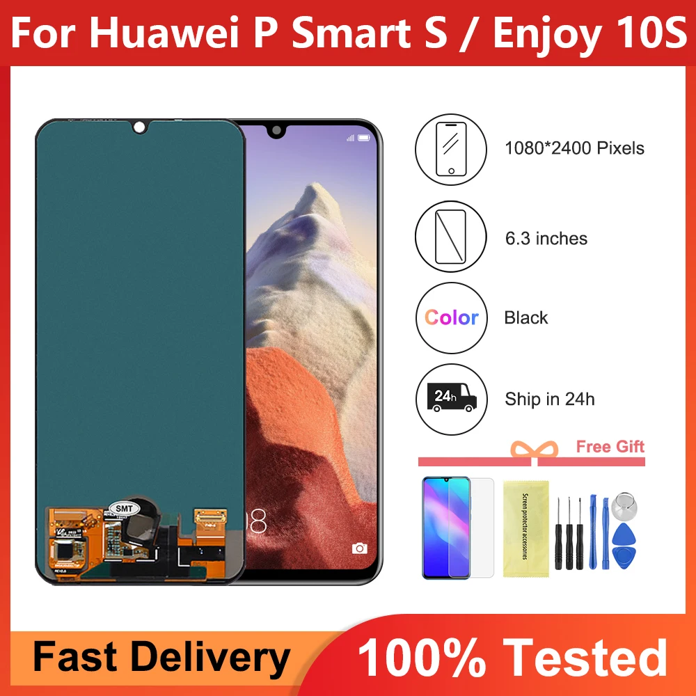 6.3'' For Huawei P Smart S LCD With Touch Screen Digitizer Assembly For Huawei Y8p 2020 LCD Enjoy 10S LCD Replace