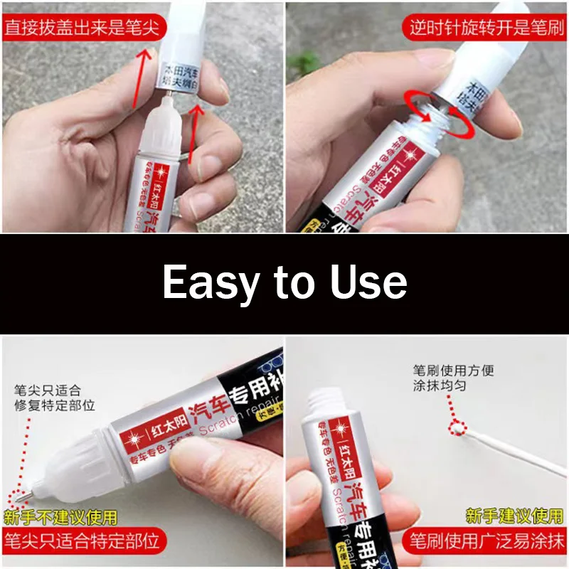 Car Paint Scratch Repair Pen for Hyundai Sonata Touch-Up Pen Remover Paint Care Accessories Black White Red Blue Gray