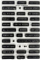 2022 New CLEAR STAMP English DIY Scrapbook Card album paper craft silicon rubber roller transparent stamps  82