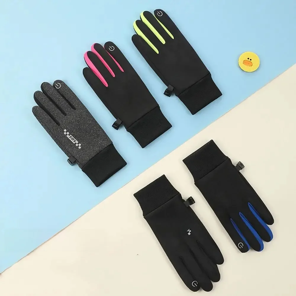 AliExpress Non-slip Winter Children Bicycle Riding Gloves Full-finger Touch Screen Kids Warm Gloves Non-Slip Reflect