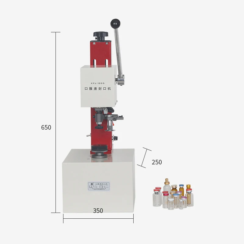 KFJ-1035 Oral Liquid Vial Flip Off Cap Crimper Sealer Machine Penicillin Bottle Cap Sealing Vial Screw Cap Lock Capping Machine