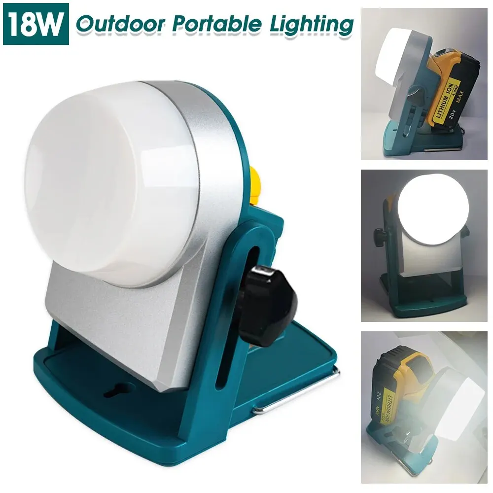 

LED Work Light Powerful Camping Flashlight Lamp For Makita 18V Li-ion Battery M18 BL1830 BL1840 BL1850