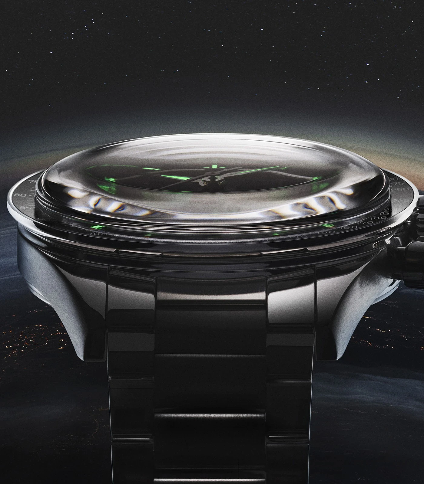 PAGANI DESIGN Neue Herren-Quarzuhr Goldene Monduhr Herren VK63 Speed Sport-Chronograph AR Saphir Leuchtend Lokaler Versand – Detail 4