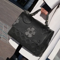 Borsa in pelle bovina strato superiore 2023 nuova borsa estiva versatile alla moda borsa da donna borsa a tracolla monospalla in vera pelle