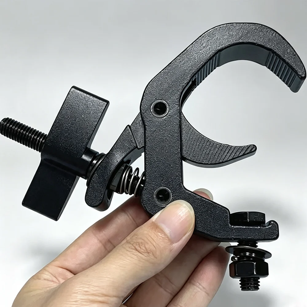 Stage Light Clamp Aluminum Folding Clamp Truss Mount C-Hook Hanger Fit 40-60mm Tube For LED Moving Head Lights Para Iluminación