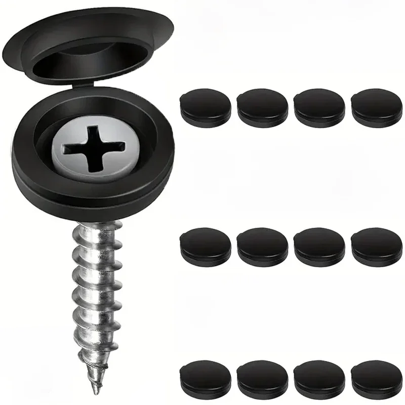 1/100 pièces à charnière en plastique bouchon à vis écrous de couverture pli Snap capuchon de protection bouton vis meubles en bois écrous décoratifs boulons matériel