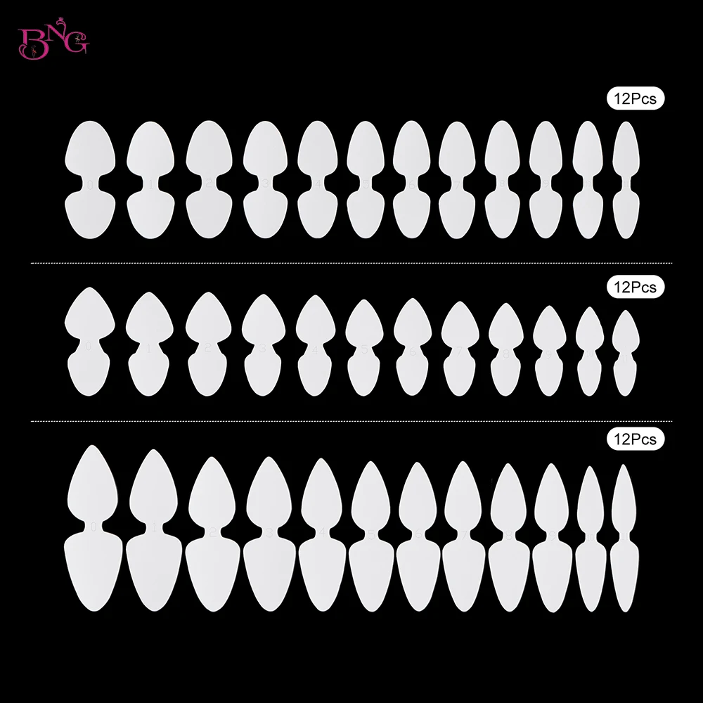 36pcs Quick Building Silicone French Manicure Stickers for Gel Extensions Nail Molds Dual Nail Forms Double-sided Reusable