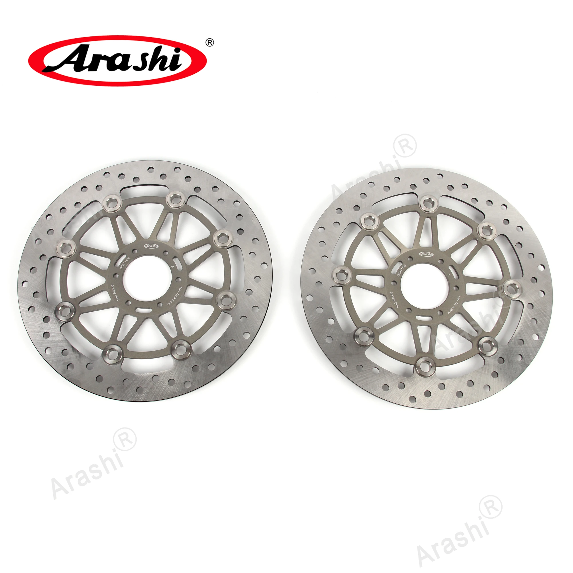 ARASHI CNC Front Full-Floating Brake Disc Rotor For HONDA RS125GP 1998-2008 RS GP 125 1999 2000 2001 2002 2003 2004 2005 2006