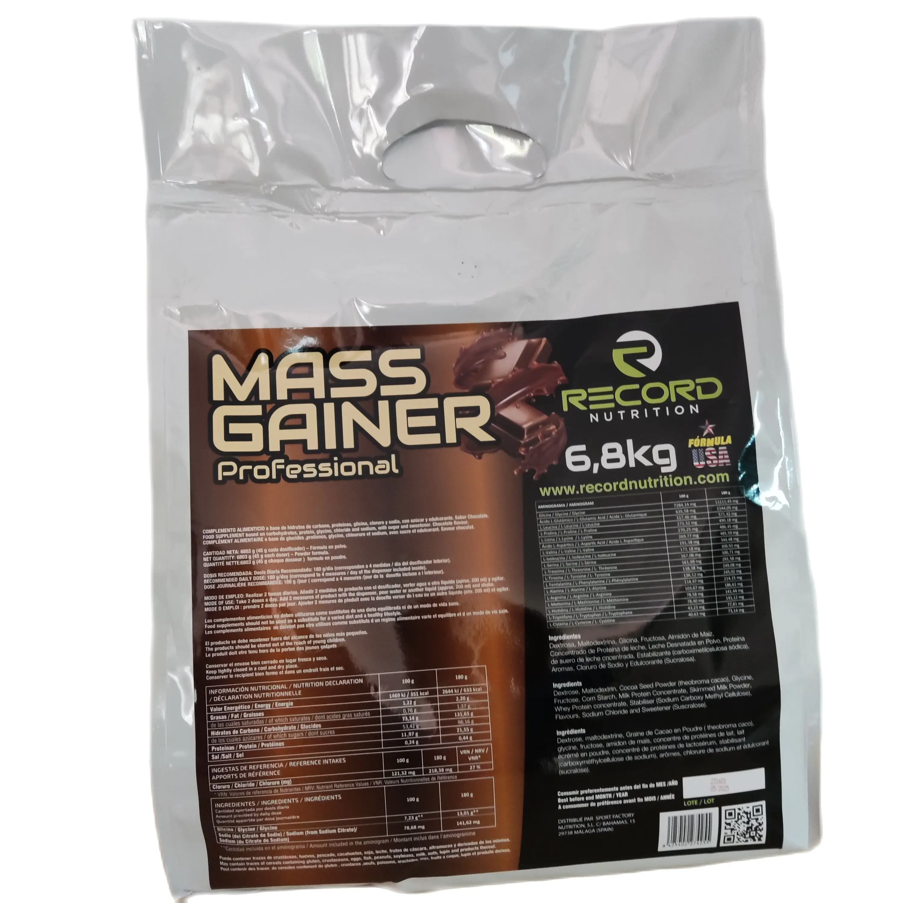 MASS GAINER 6.8 KG CHOCOLATE STRAWBERRY vanilla for MASS increase and quality muscle volume whey protein muscle muscle MASS winner